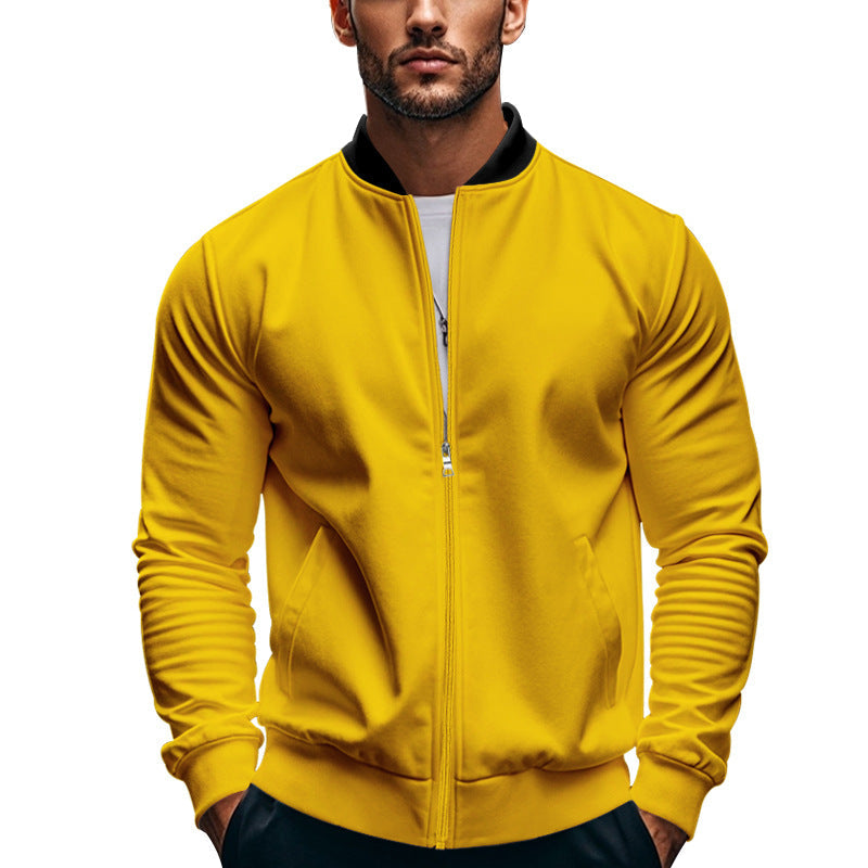 Herren stilvolle Sportjacke mit hochschließendem Kragen und praktischen Taschen ModeGeist