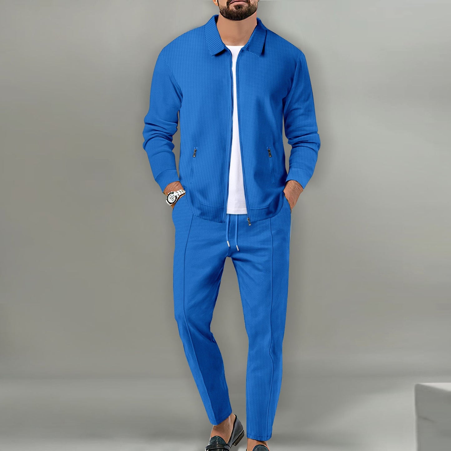 Herren Freizeit-Set aus atmungsaktivem Material mit praktischen Taschen ModeGeist