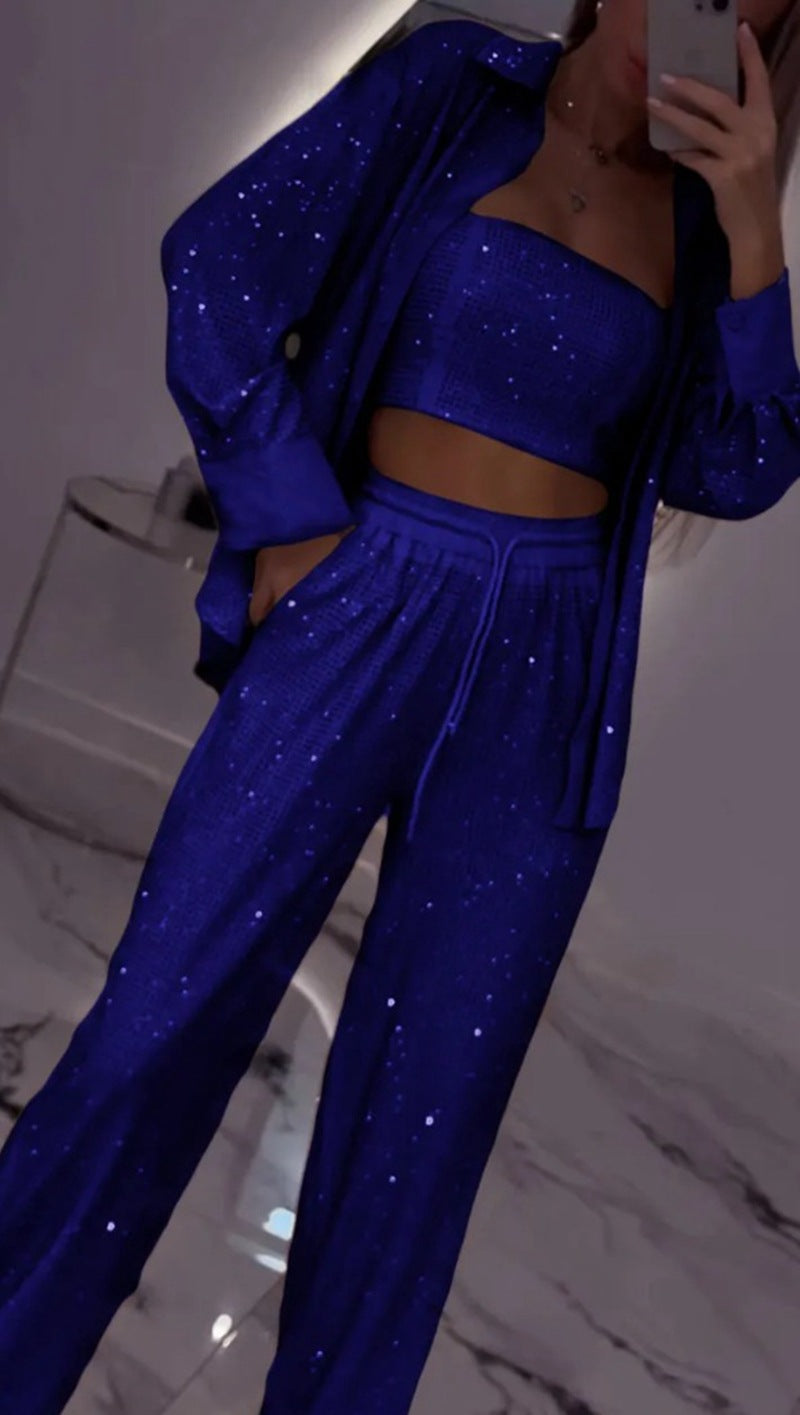 Funktionsanzug für Damen mit Pailletten-Look von MODEGEIST