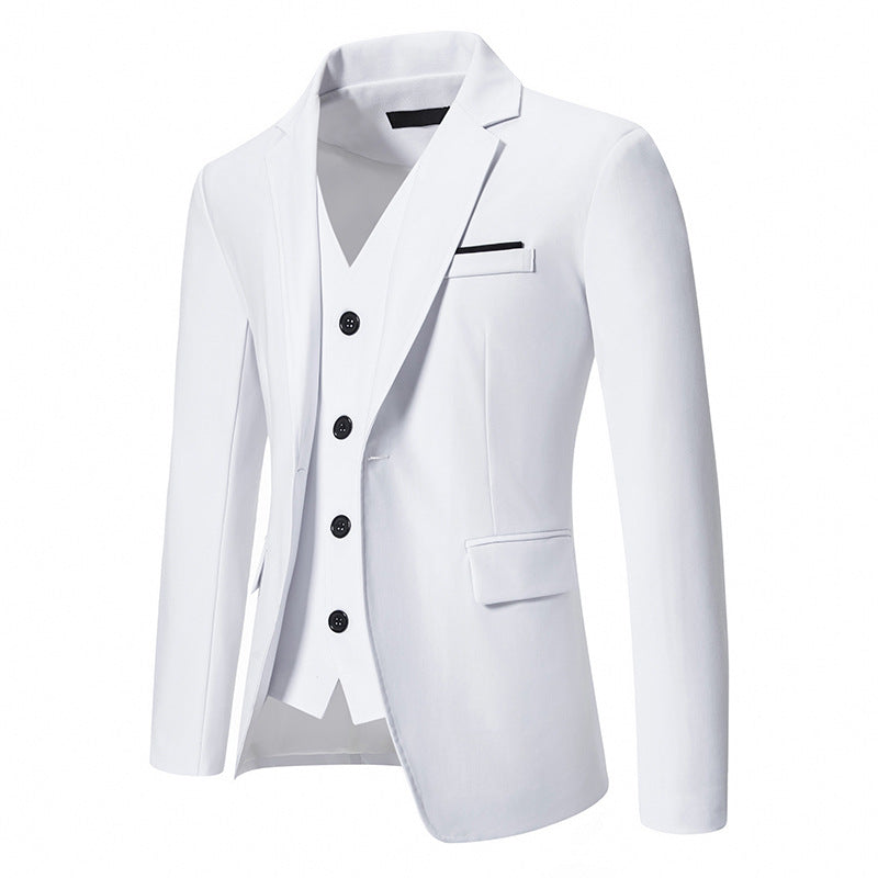 Herren elegant ausgestattetes Anzugset mit Blazer, Weste und Hose ModeGeist