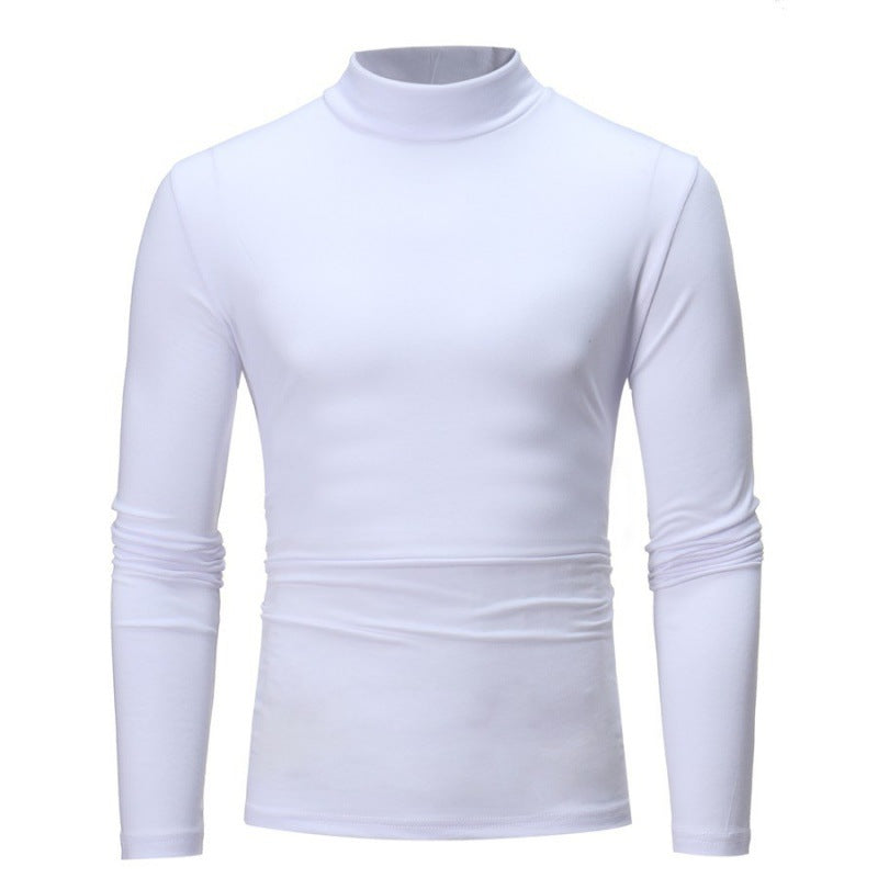 Herren Rollkragen Langarmshirt mit figurbetontem Schnitt und atmungsaktiver Stretch-Qualität ModeGeist