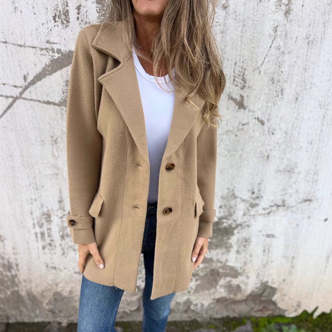 Damen modische Oversized-Manteljacke ModeGeist