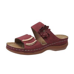 Bequeme Damen-Pantoletten mit Blumenmuster und ergonomischer Fußbett von MODEGEIST