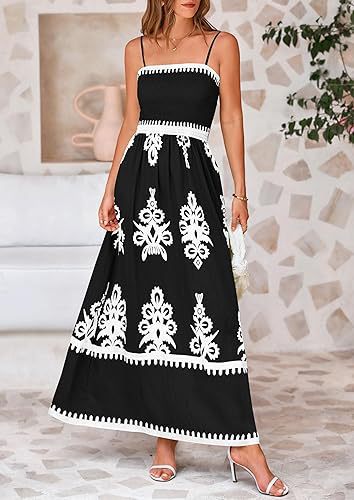 Elegantes Maxikleid für Damen mit Bordüre von MODEGEIST