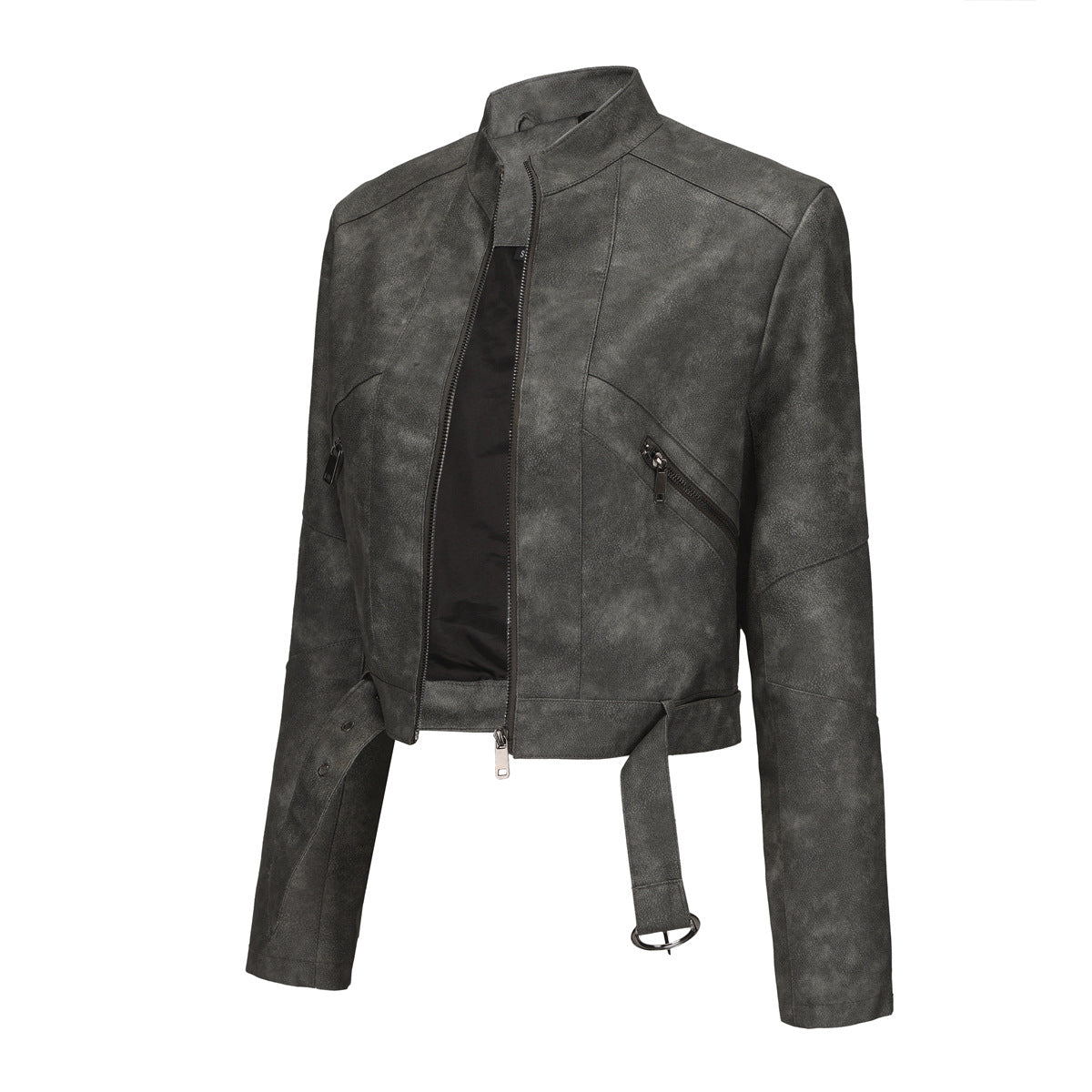 Damen moderne croppedjacke mit stylischem Detail ModeGeist
