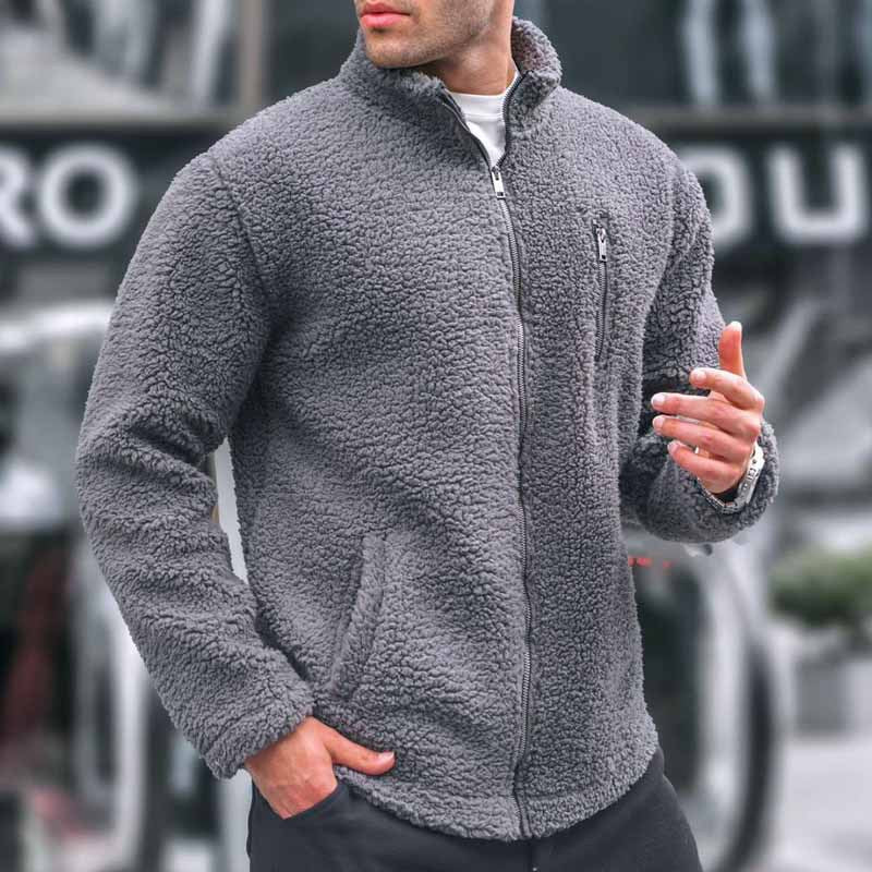 Herren kuschelige Fleecejacke mit praktischem Reißverschluss ModeGeist