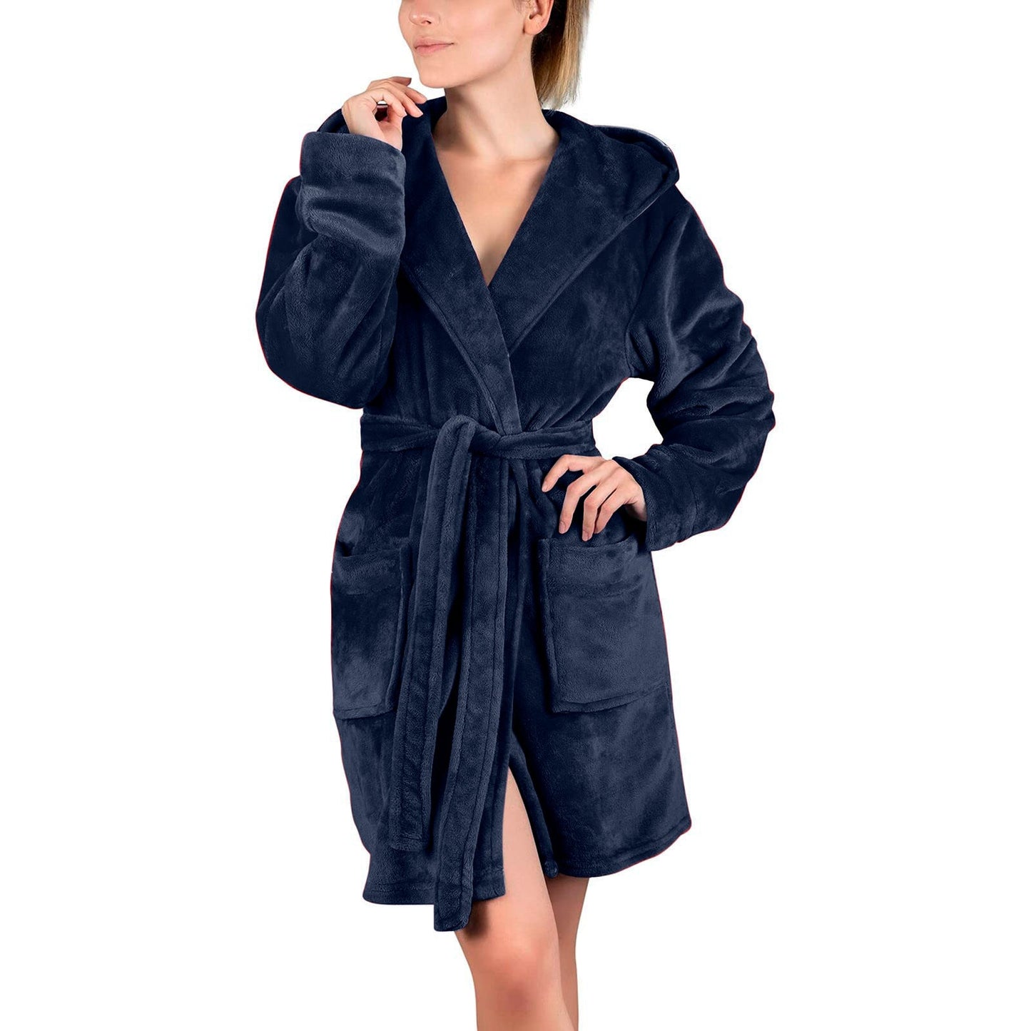 Damen Bademantel aus weichem Mikrofaserstoff ModeGeist