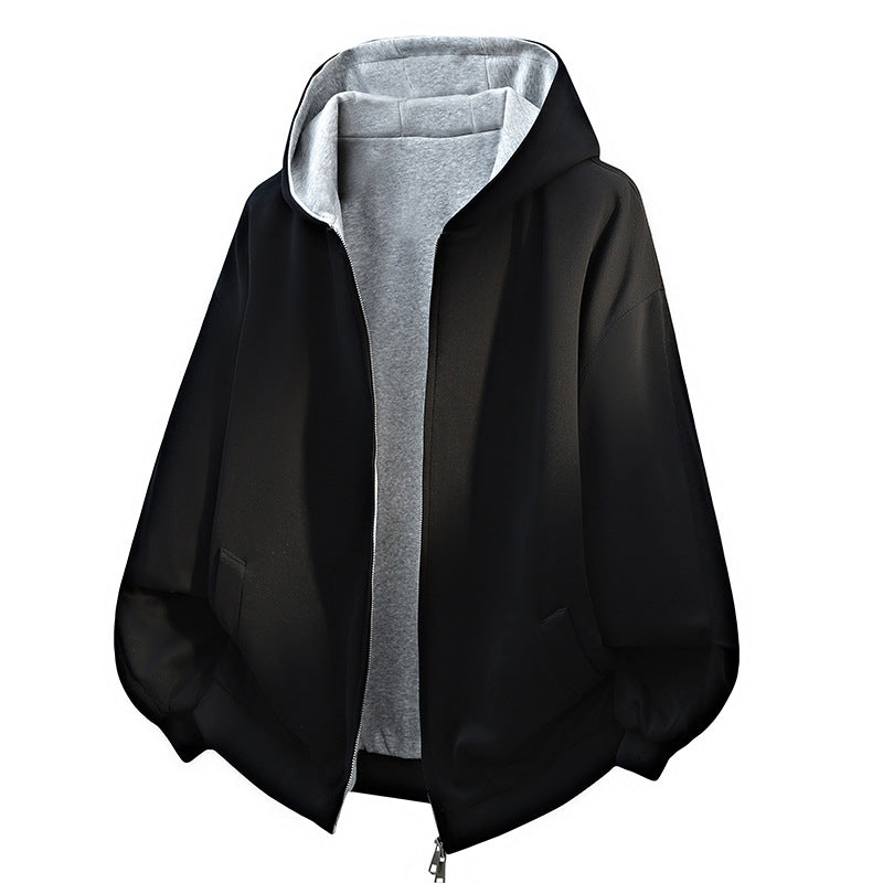 Damen Oversized Kapuzenjacke mit doppeltem Fleecefutter und seitlichen Taschen ModeGeist