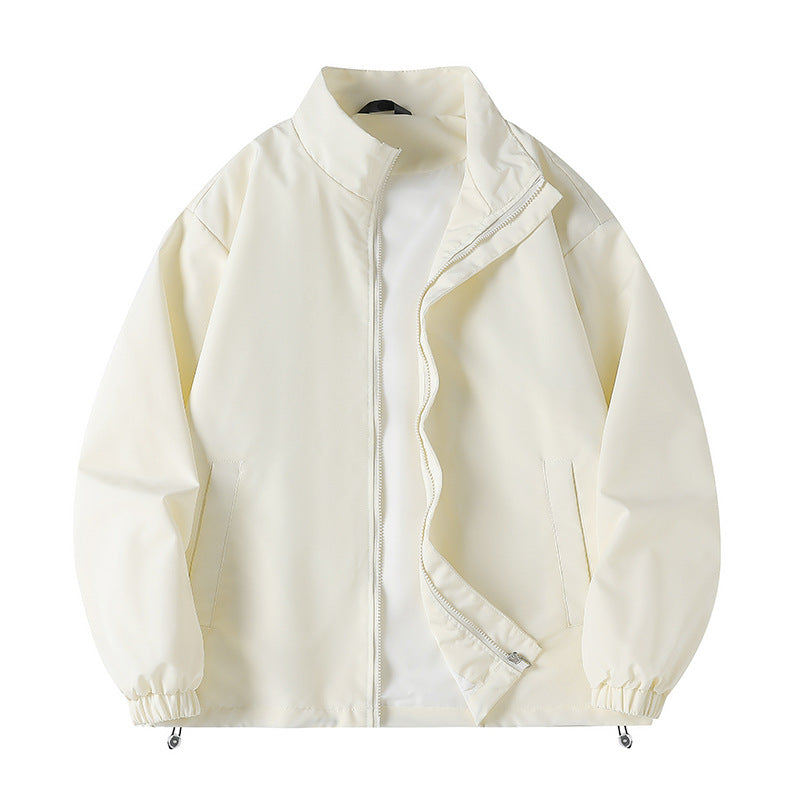 Herren lässige Windjacke mit hochabschließendem Kragen und praktischen Taschen ModeGeist
