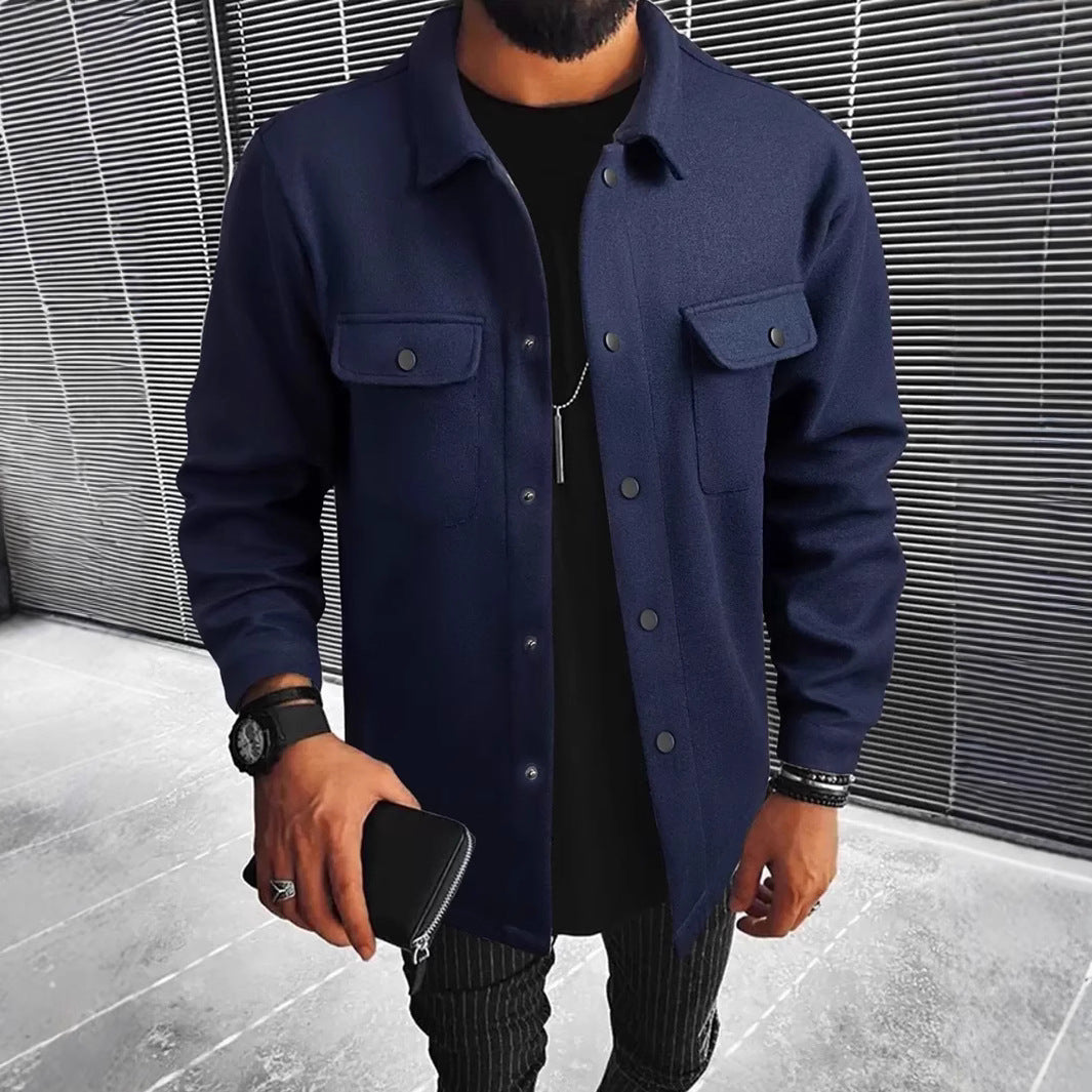 Herren Hemdjacke aus hochwertigem Wollmix ModeGeist