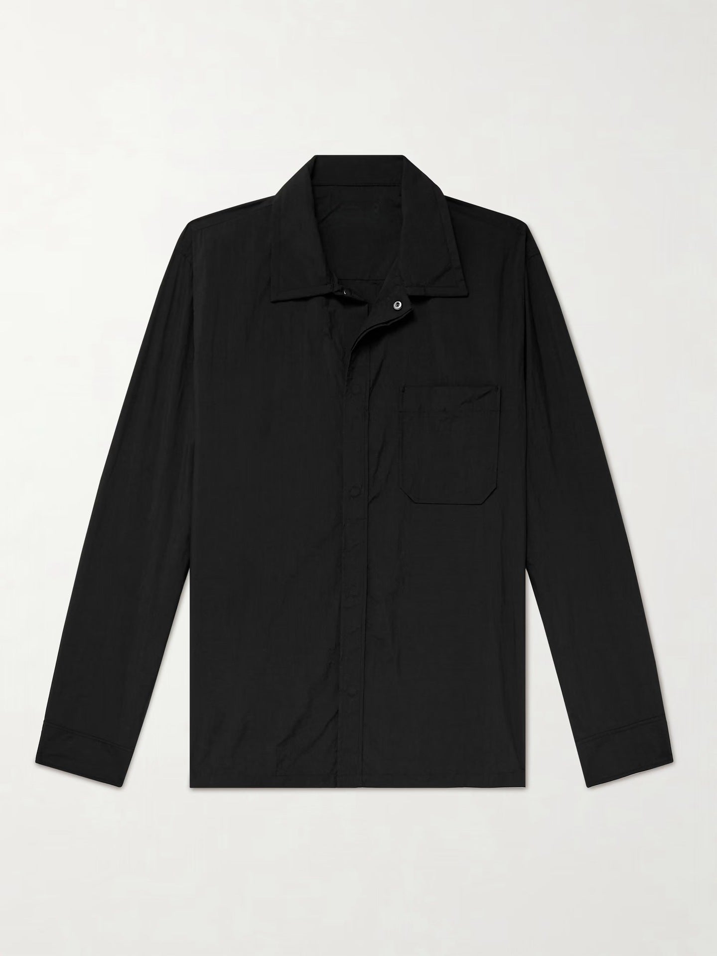 Herren vielseitige Hemdbluse mit aufgesetzter Brusttasche und schickem Kragen ModeGeist