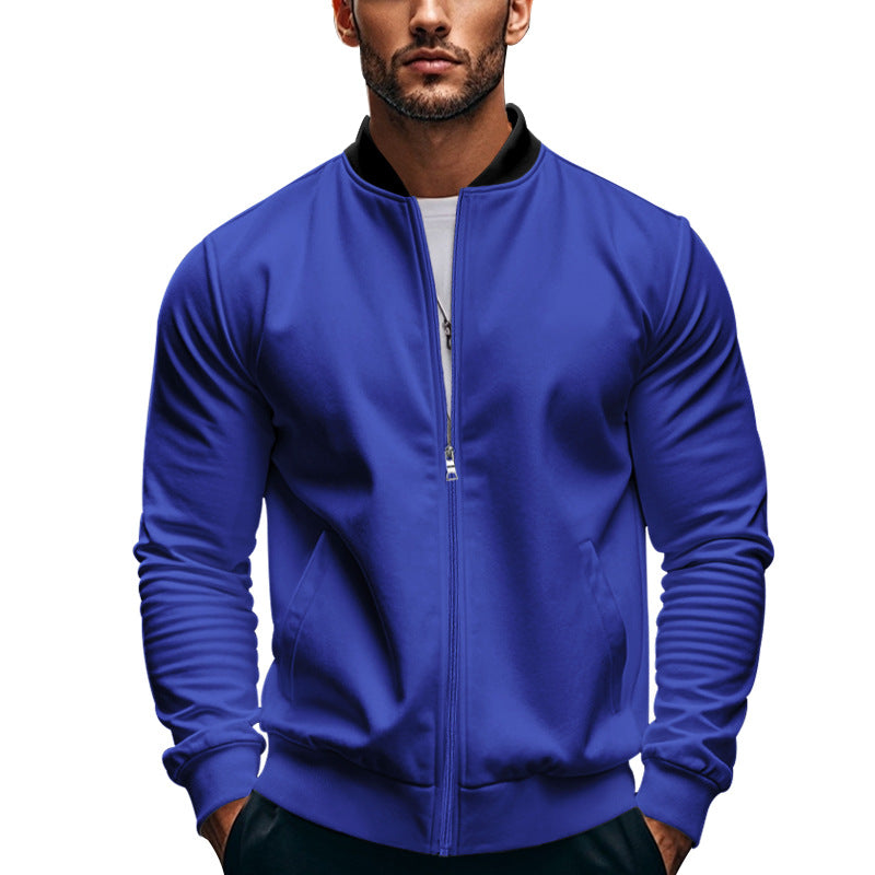 Herren stilvolle Sportjacke mit hochschließendem Kragen und praktischen Taschen ModeGeist