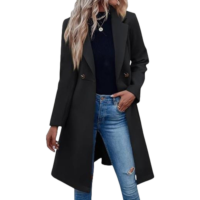 Damen Elegante und modische Langjacke ModeGeist