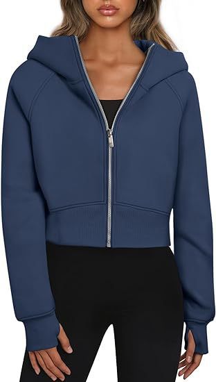 Damen cropped Kapuzenjacke ModeGeist