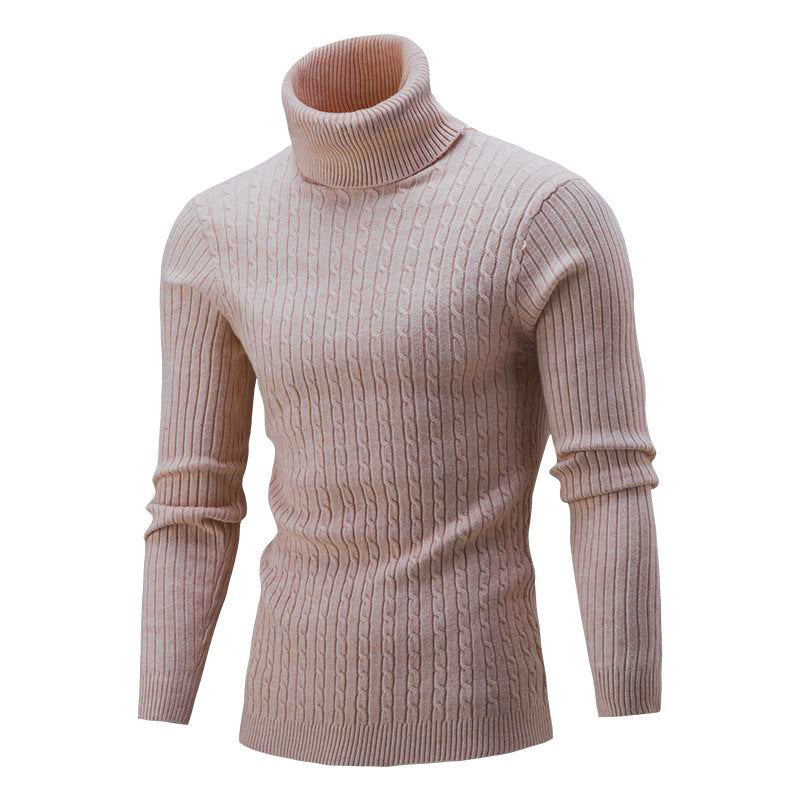Herren modischer Rollkragenpullover aus feinem Strick ModeGeist