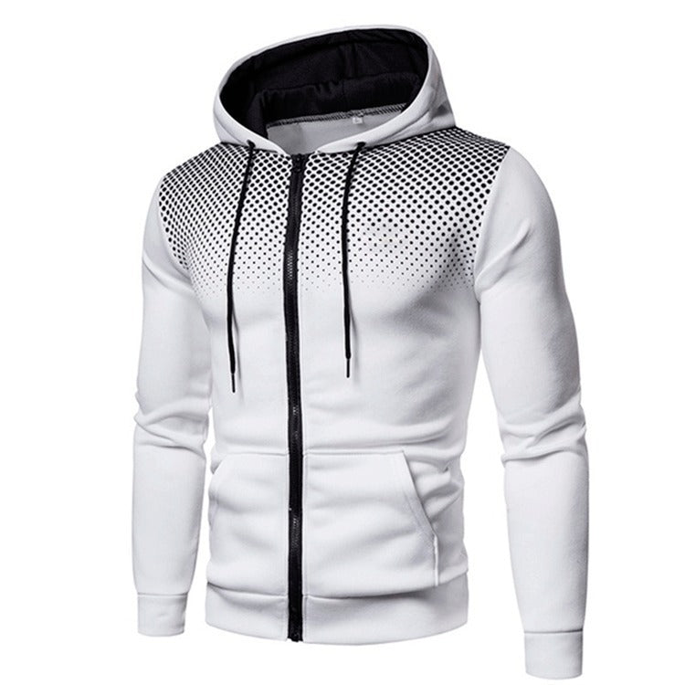 Herren sportliche Kapuzenjacke mit atmungsaktiven Einsätzen ModeGeist