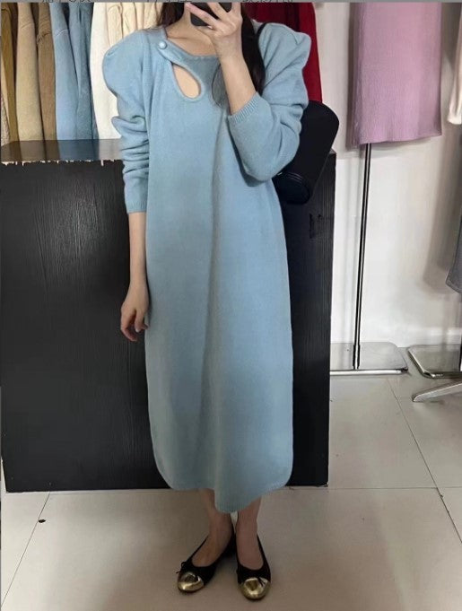 Damen Strickkleid mit modernem Design und eleganten Details ModeGeist