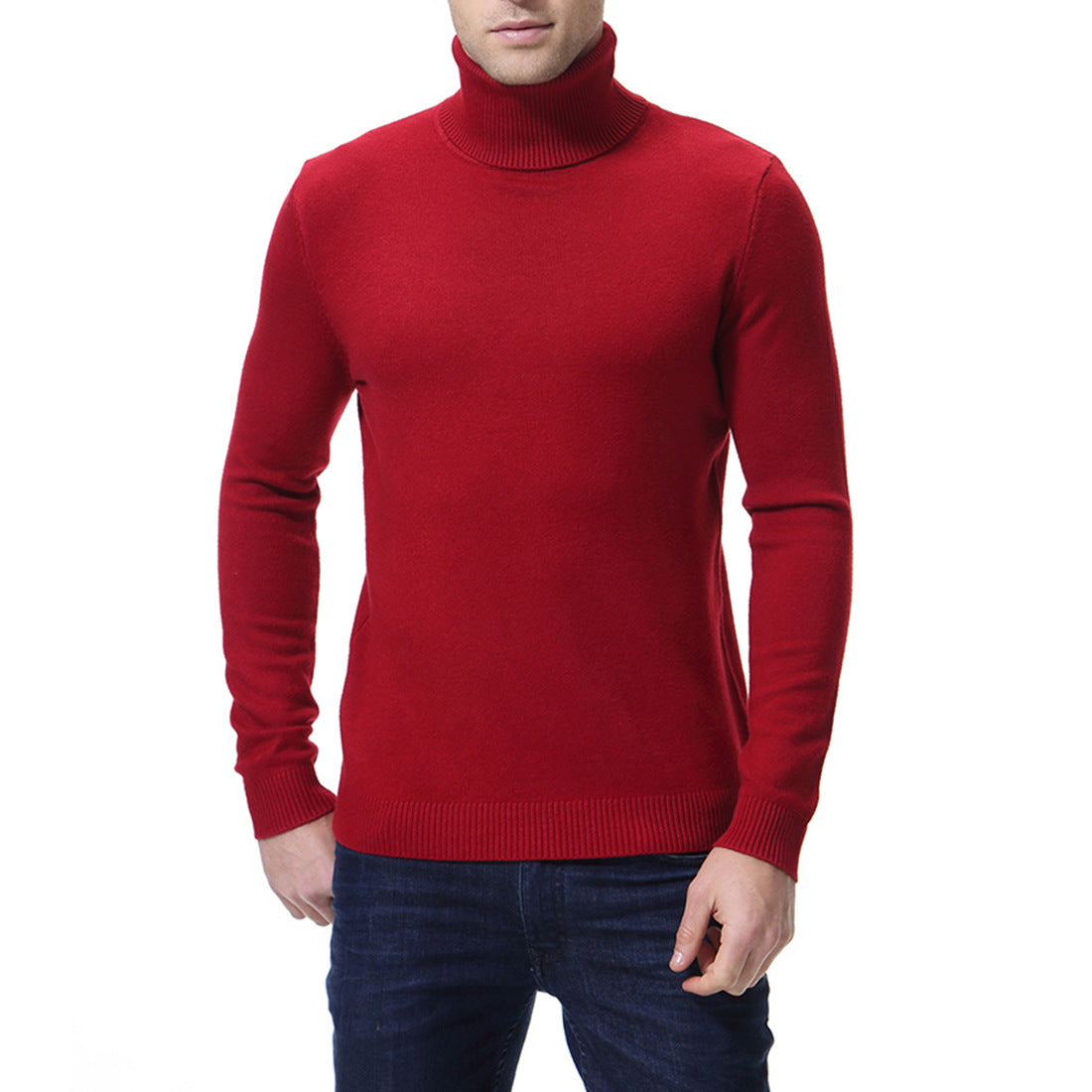 Herren Rollkragenpullover aus feiner Baumwolle ModeGeist