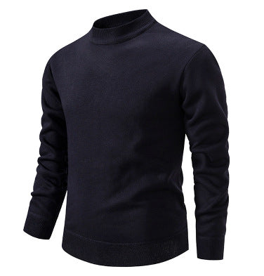 Herren Hochwertiger Strickpullover mit modernem Stehkragen ModeGeist
