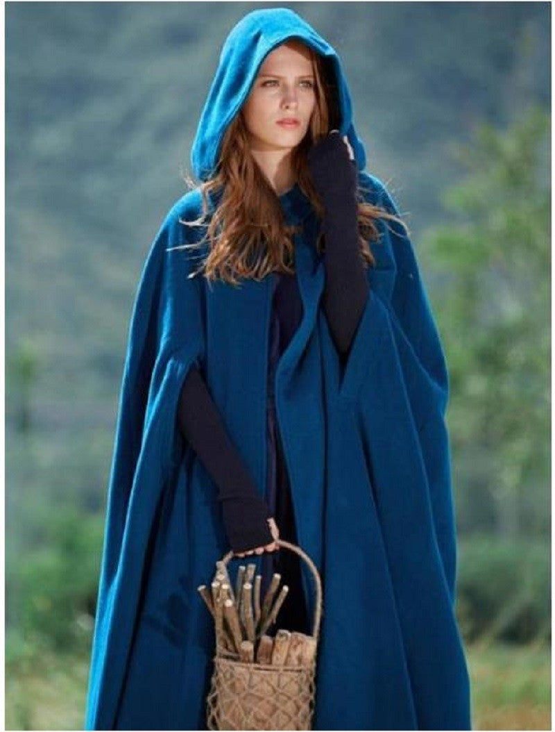 Damen elegante Kapuzenumhang ModeGeist