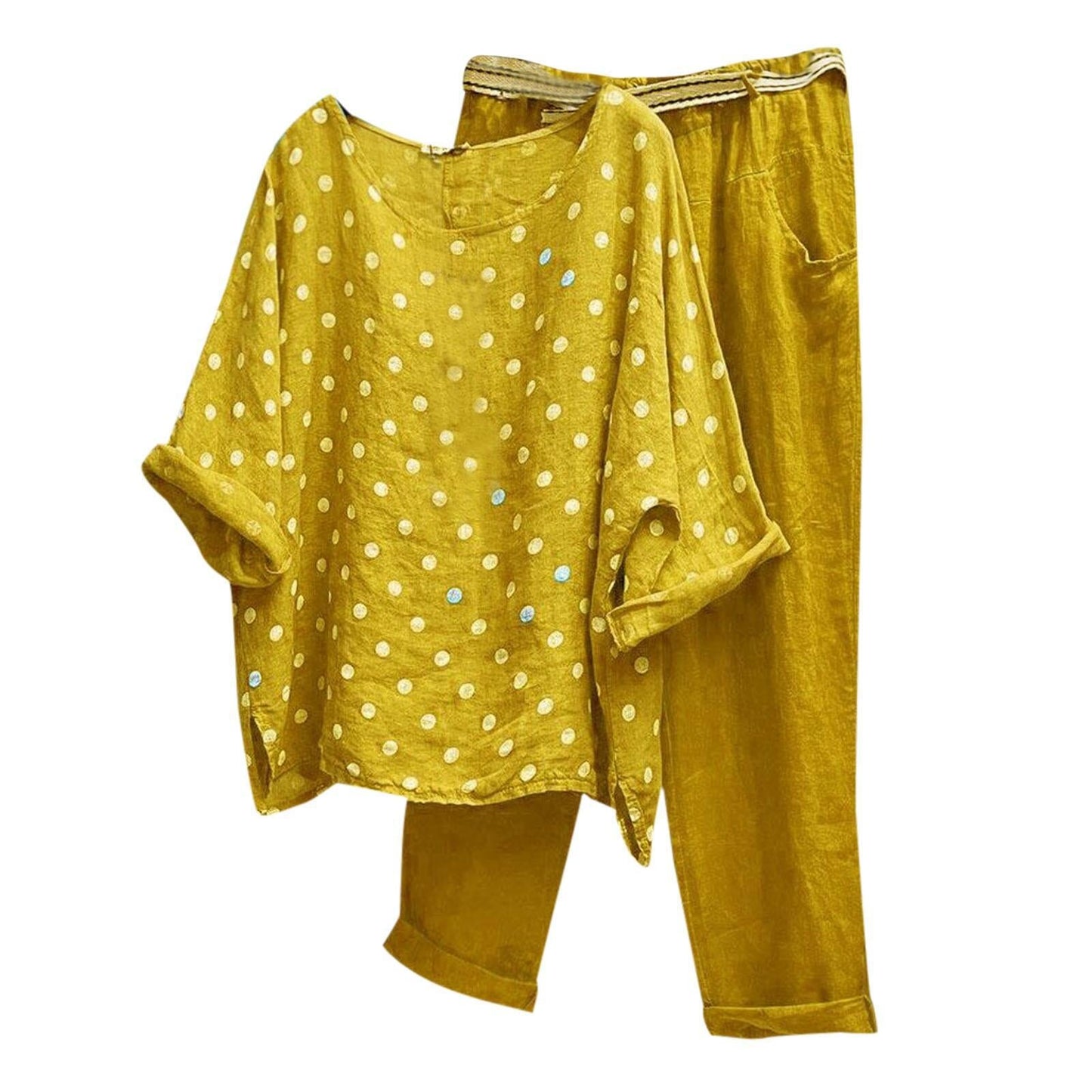 Modischer Damen Sommer-Anzug mit Polka Dots