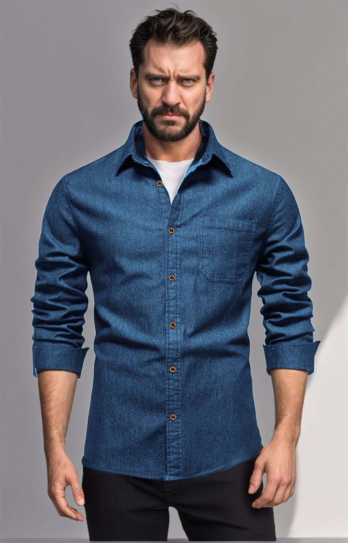 Herren Denim Hemd ModeGeist
