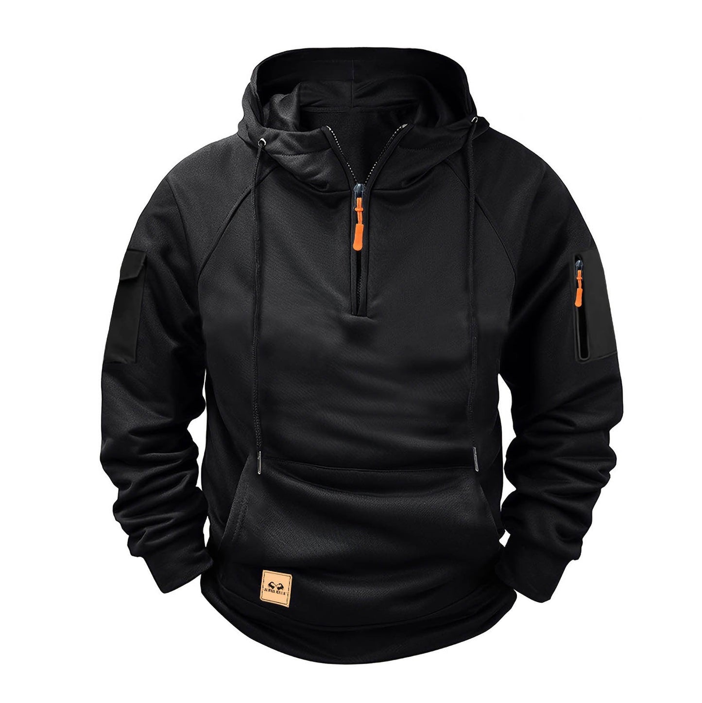 Herren sportlicher Kapuzenpullover mit praktischem Reißverschluss ModeGeist