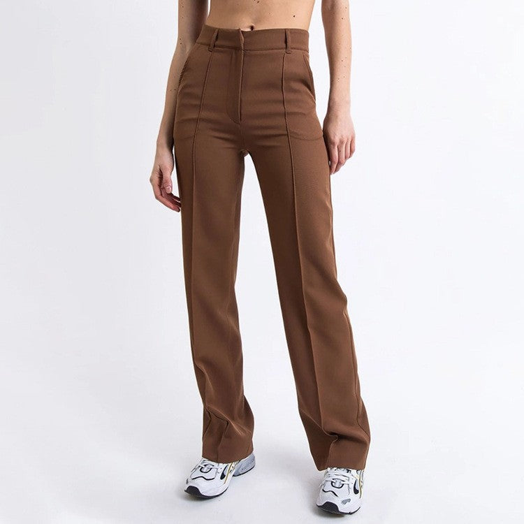 MODEGEIST:  Figurbetonte, elegante Damenhose mit hoher Taille