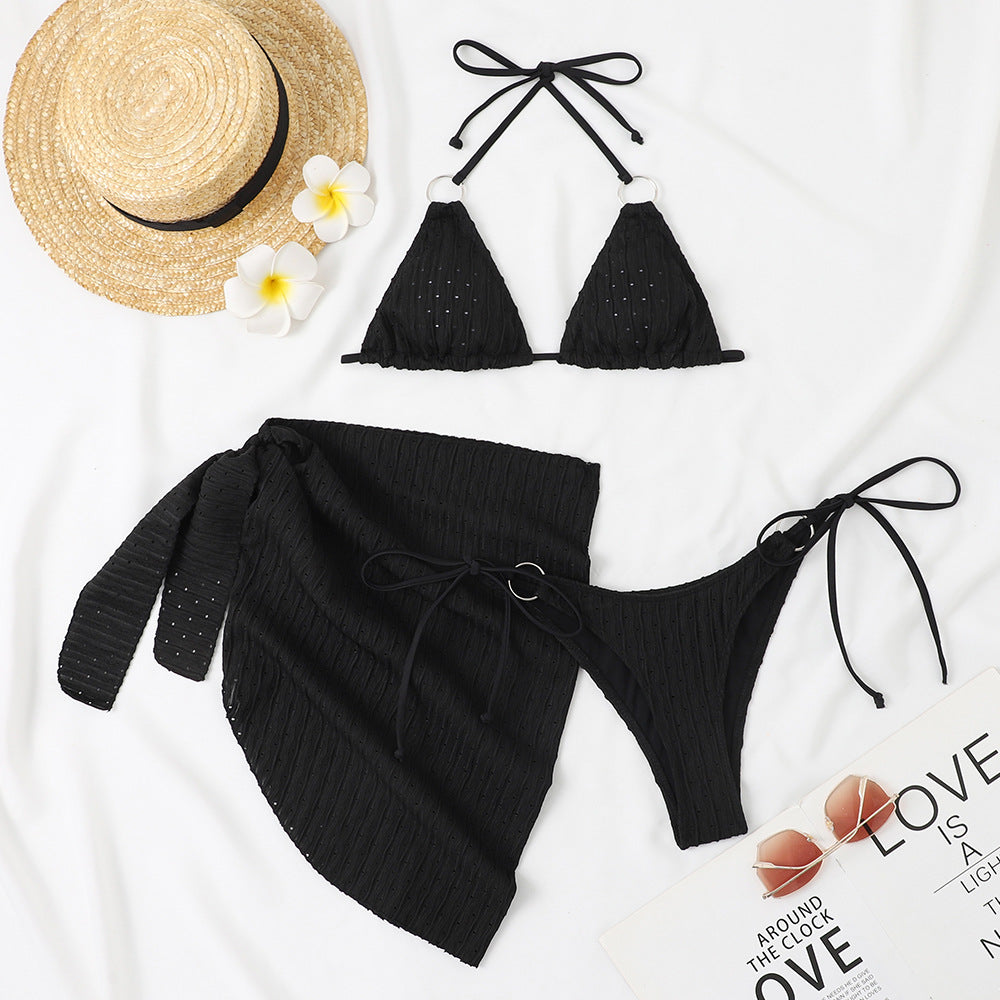 Bikini Dreieck Damen Set, verstellbar, mit Pareo MODEGEIST