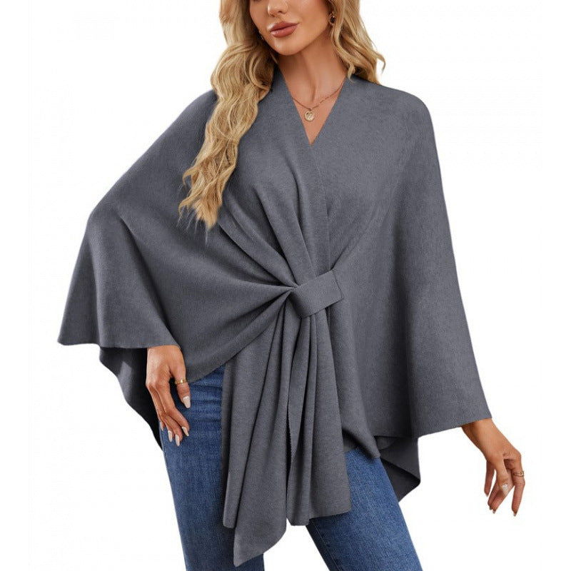 Damen modischer Wickelmantel mit trendigem Design ModeGeist