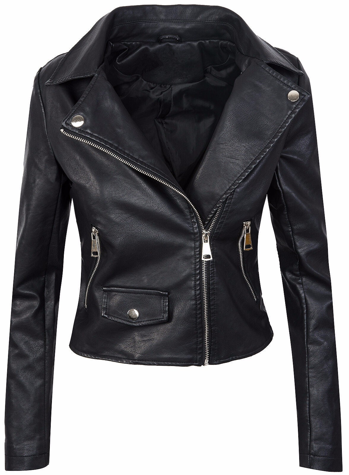 Damen stylische Bikerjacke aus hochwertigem ModeGeist