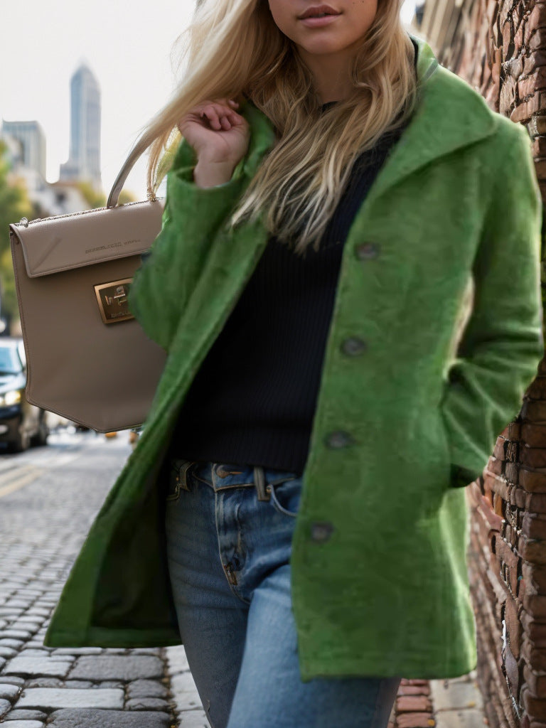 Damen trendiger Oversized-Mantel ModeGeist