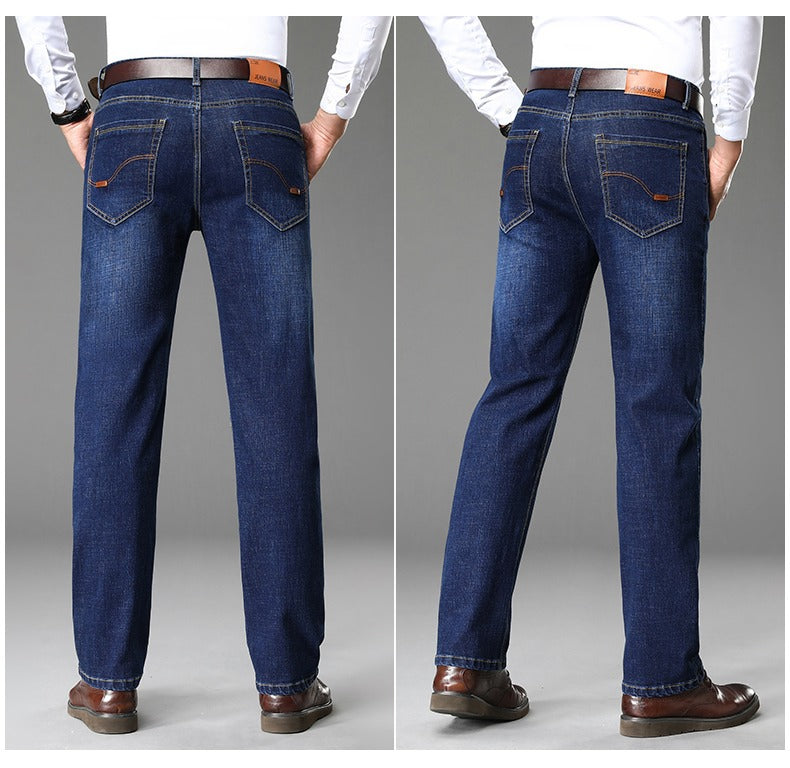 Herren klassische Jeans im lässigen Business-Stil mit besonders bequemer Passform ModeGeist