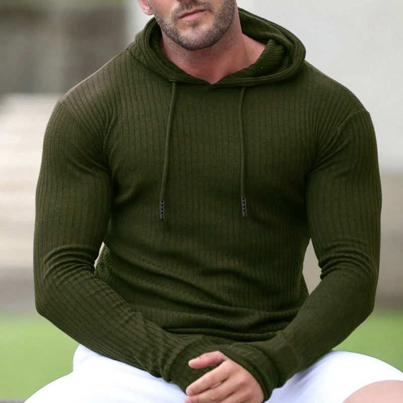 Herren Kapuzenpullover mit trendigem Rippdesign ModeGeist