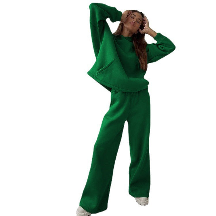 Damen lässiges und oversized Hoodie-Set mit weit geschnittenen Hosen ModeGeist