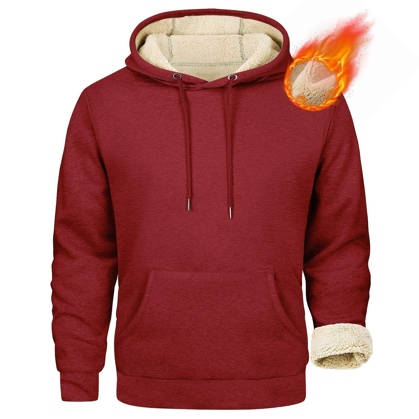 Herren Fleece-Kapuzenpullover mit innenliegendem Kuschelfutter ModeGeist