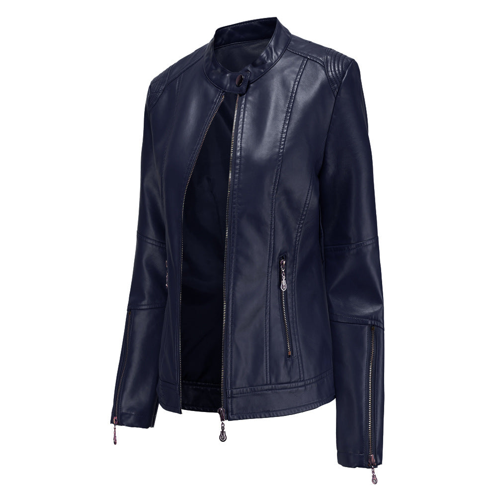 Damen modische Faux jacke mit minimalistischen Akzenten ModeGeist