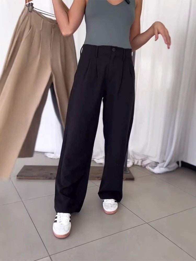 Elegante Damenhose mit hoher Taille und weitem Schnitt von MODEGEIST
