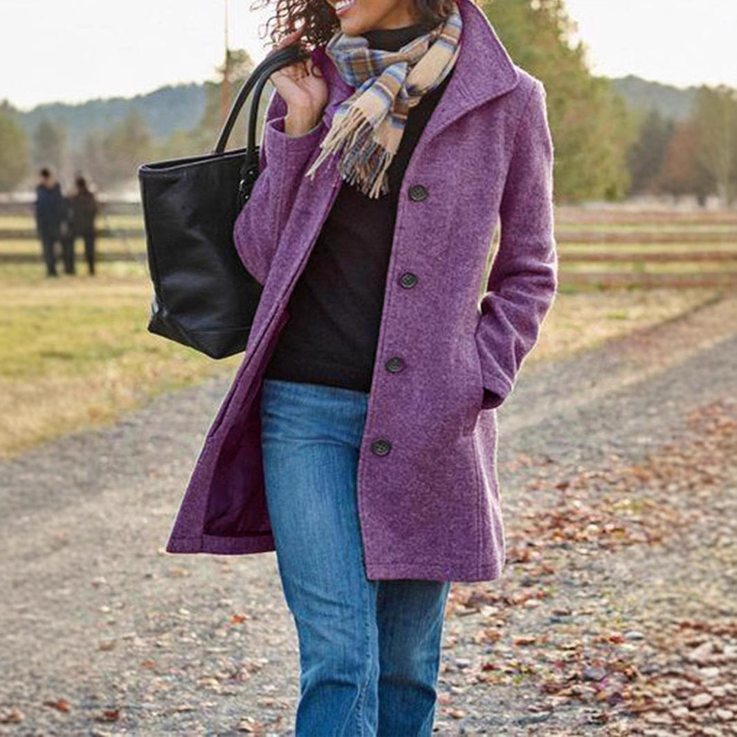 Damen eleganter Wollmantel ModeGeist