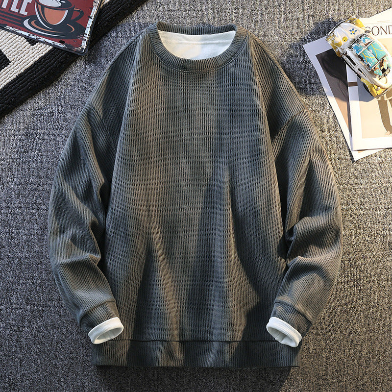 Damen Sweatshirt mit Rippstruktur und bequemen Schnitt ModeGeist