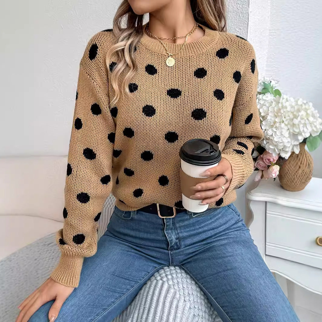 ModeGeist | Polka Dot Strickpullover