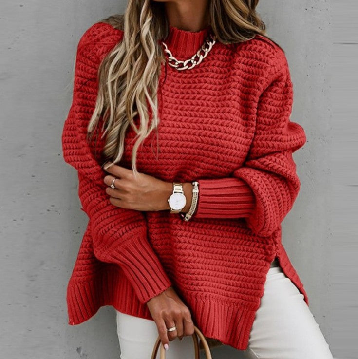 Damen Oversized Pullover mit strukturiertem Strick ModeGeist