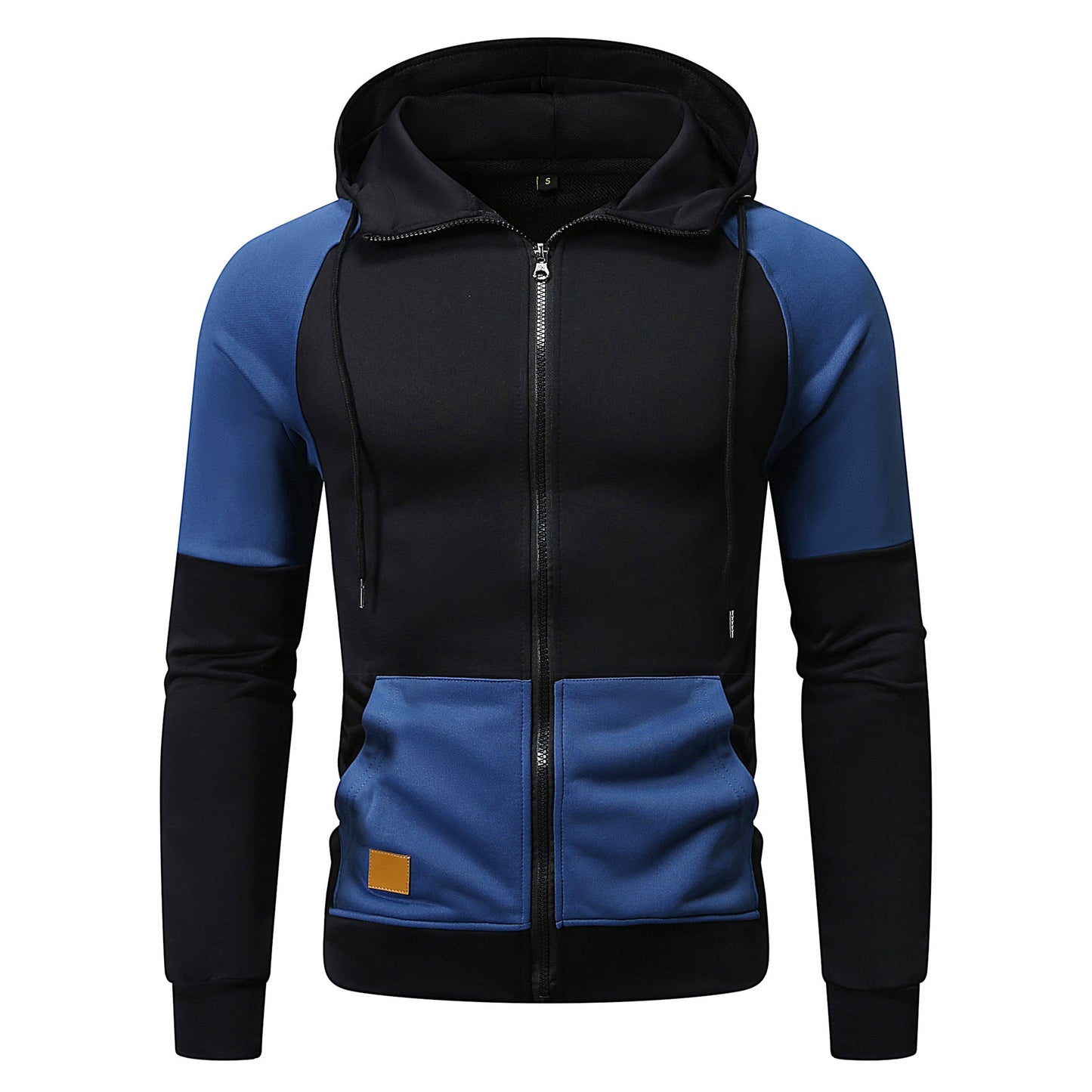 Herren sportlicher Kapuzenpullover mit einzigartigem Farbblock-Design ModeGeist