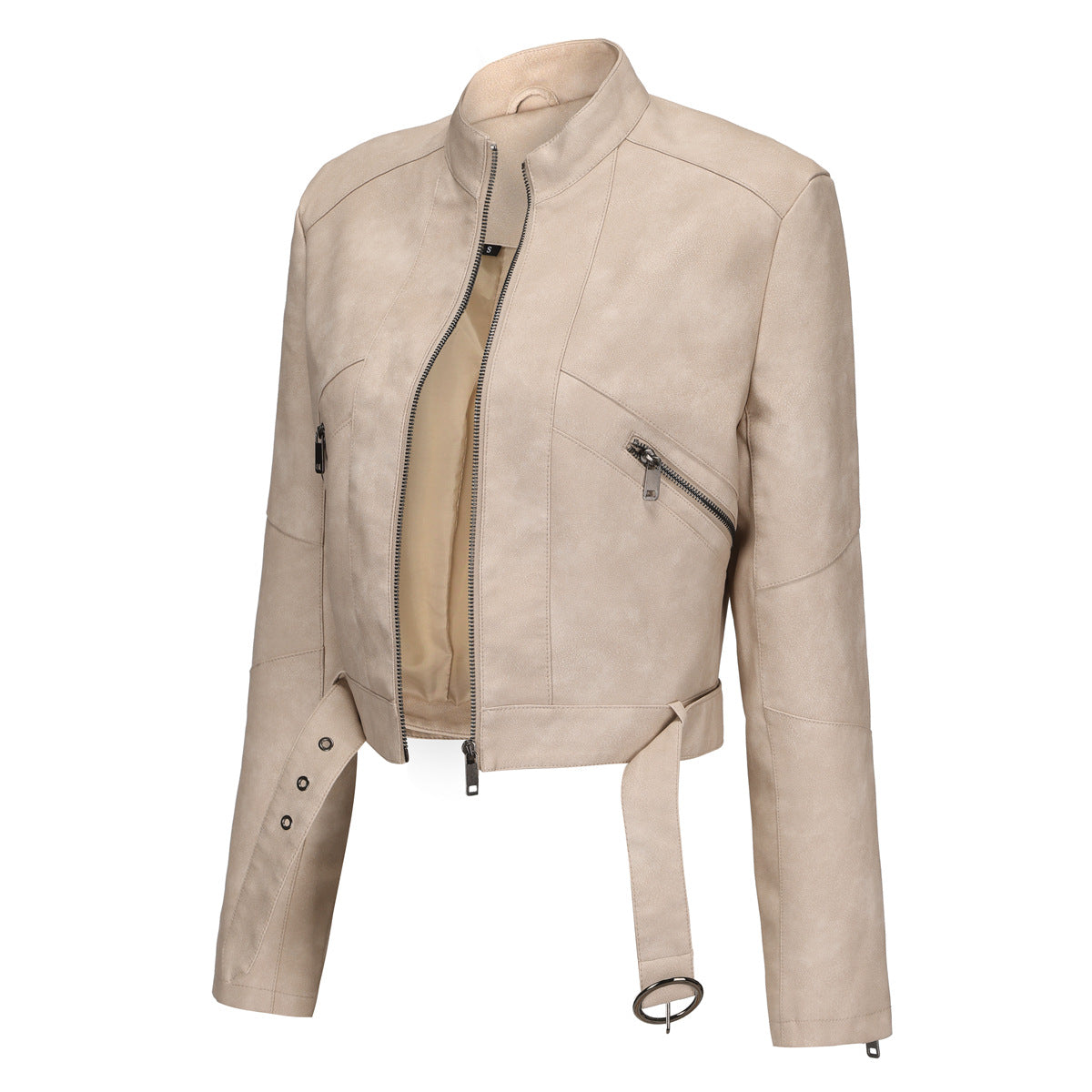 Damen moderne croppedjacke mit stylischem Detail ModeGeist
