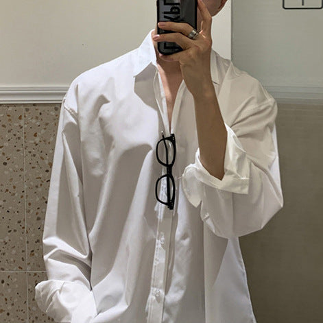 Herren Oversize-Hemd aus atmungsaktiver Baumwolle mit lässigem Schnitt ModeGeist