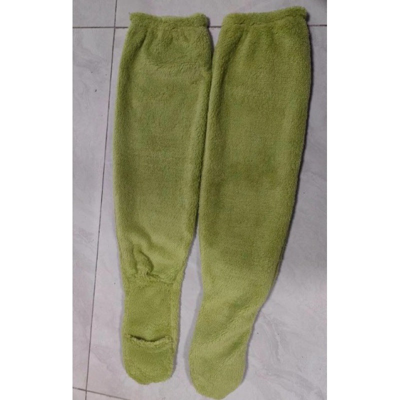 Damen Kuschelige Overknee-Socken aus weichem Fleece ModeGeist