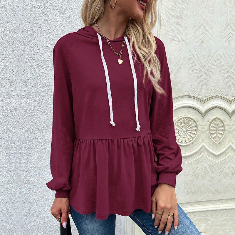 ModeGeist | Kapuzenpullover Rüschendetail