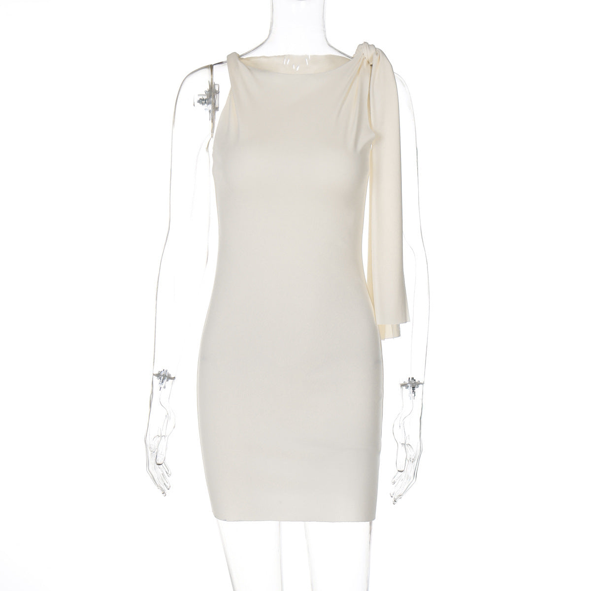 Elegantes Damen-One-Shoulder-Kleid mit Rüschen von MODEGEIST