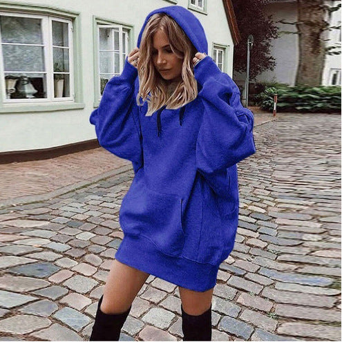 Damen Oversized Kapuzenkleid ModeGeist