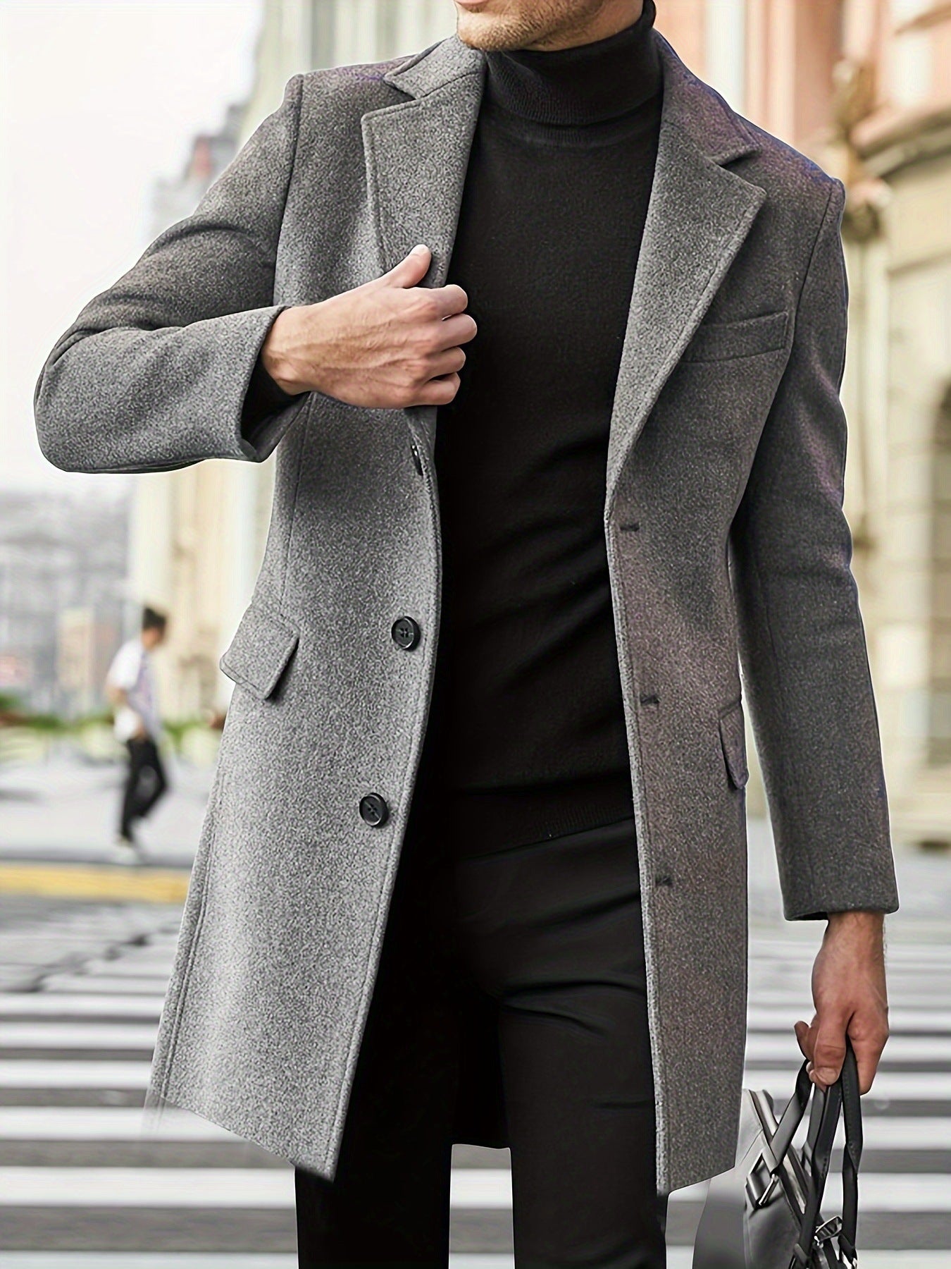 Herren eleganter Wollmantel ModeGeist